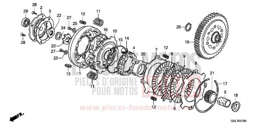EMBRAYAGE CRF50FH de 2017